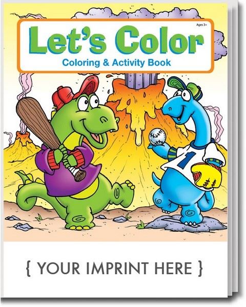 CS0550 Lets Color Coloring And Activity Book With Custom Imprint